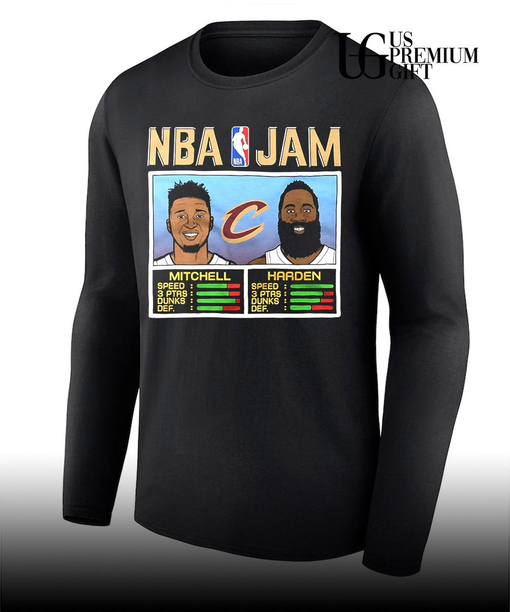 Donovan Mitchell and James Harden Cleveland Cavaliers 2026 NBA Jam shirt