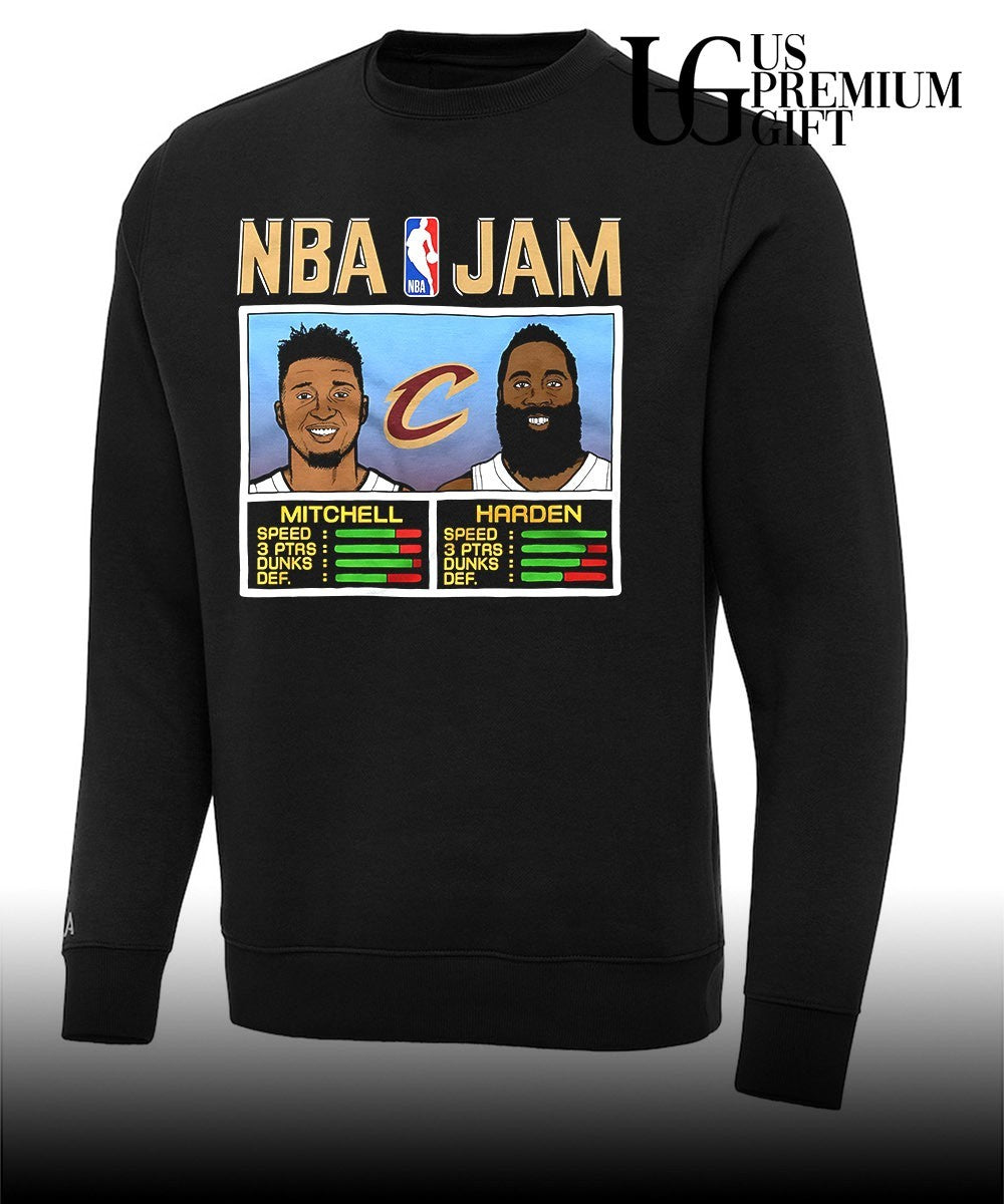 Donovan Mitchell and James Harden Cleveland Cavaliers 2026 NBA Jam shirt