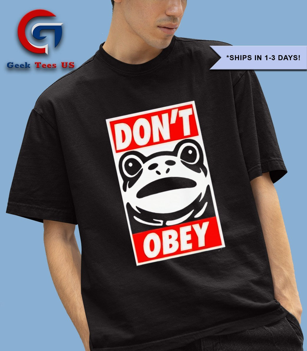 Dont Obey Portland Frog shirt