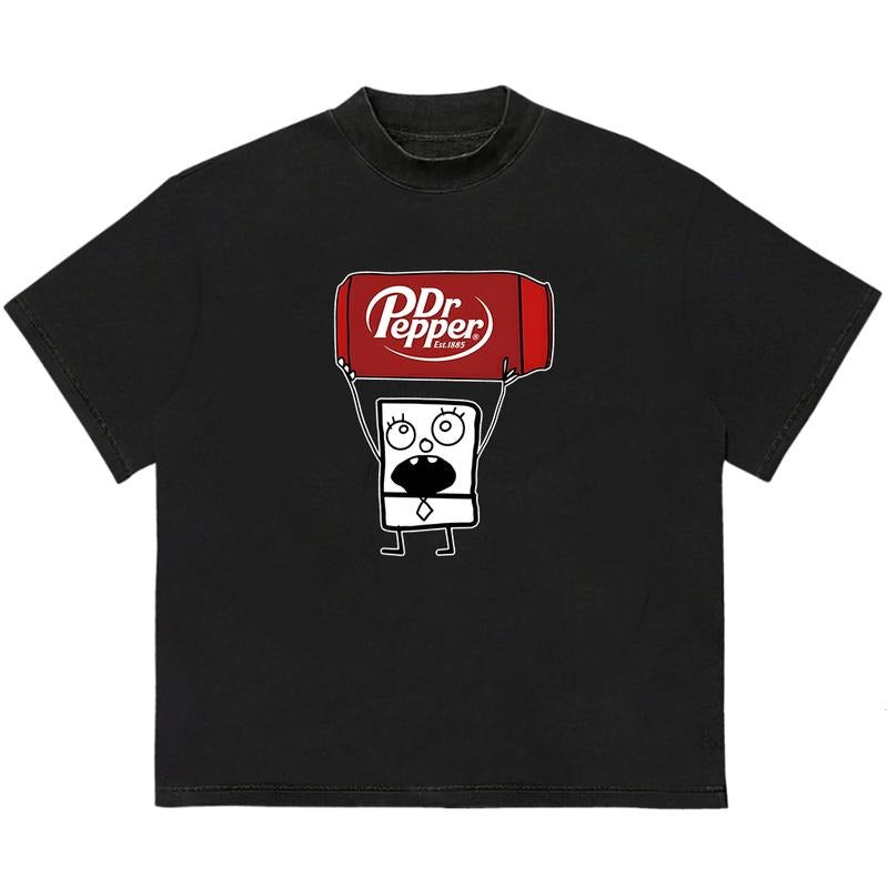 Doodlebob Dr Pepper T Shirt Funny Soda Lover Humor Gen Z Silly Dank Meme  T-Shirt Hoodie, Sweatshirt | HypeDripTees.com