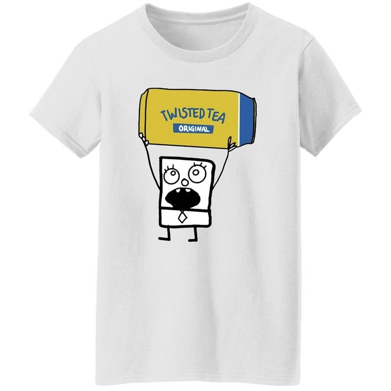 Doodlebob Twisted Tea Essential Cotton Unisex T-Shirt Fabric Hoodie, Sweatshirt | HypeDripTees.com