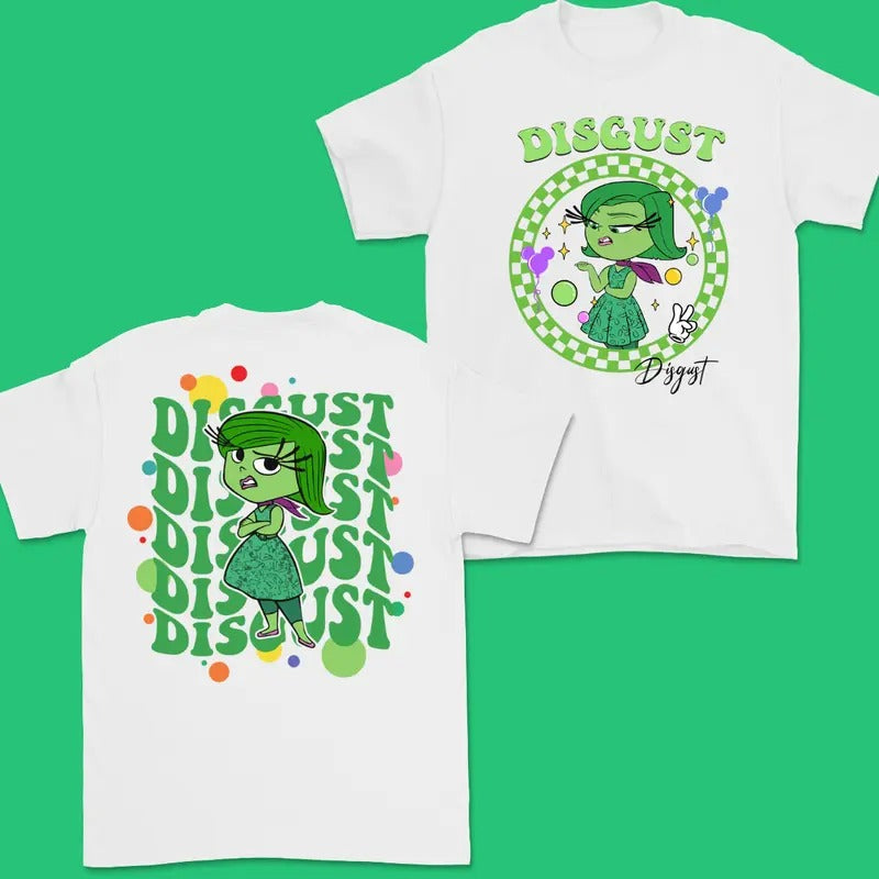 Double Sided Inside Out Character T-Shirt, Custom Inside Out T-shirt, Choose Your Character, Emotional T-Shirt For Men,...