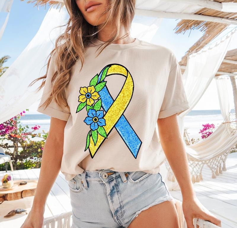 Down Syndrome Ribbon DTF Transfers - THIS IS NOT A SHIRT Hoodie, Sweatshirt | HypeDripTees.com