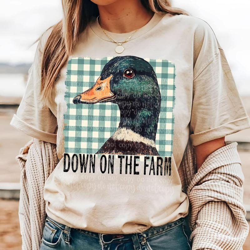 Down on the Farm Duck DTF Transfers - THIS IS NOT A SHIRT Hoodie, Sweatshirt | HypeDripTees.com