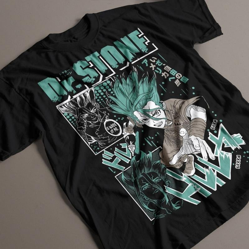 Dr. Stone Senku Ishigami Anime Manga T-shirt Short-Sleeve Unisex T-Shirt Hoodie, Sweatshirt | HypeDripTees.com