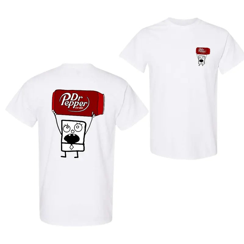 Dr Pepper Doodlebob T-shirt Sweatshirt Hoodie, Doodlebob Shirt, DrPepper Shirt, in all Sizes all Colors for Men and for...