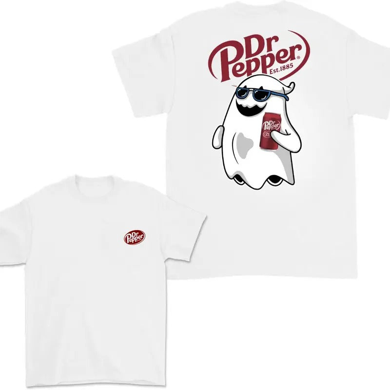 Dr Pepper Ghost Halloween 2 Sided T-Shirt, Dr Pepper Shirt For Men And Women, Halloween Trendy Shirt Hoodie, Sweatshirt
