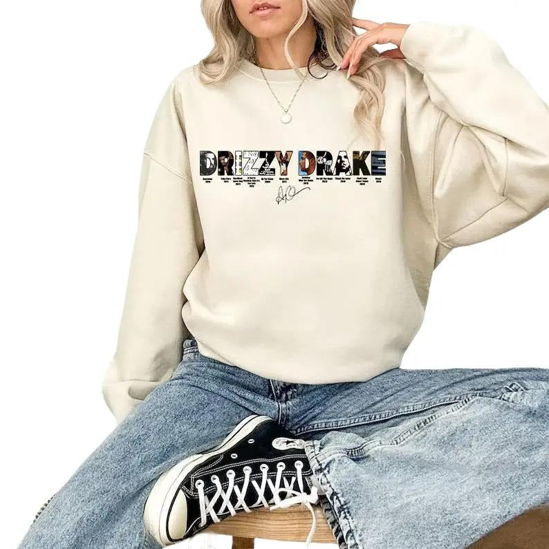 Draake Album Collection Shirt, Draake Vintage Sweatshirt, Draake Inspired Album Cover Shirt for women Hoodie