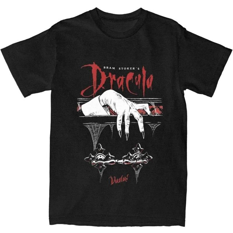 Dracula Vampire Horror Shirts, Cotton Unisex T-shirt, Crew Neck, Size S- 3XL, Menswear Top, Womenswear Top Underwear...