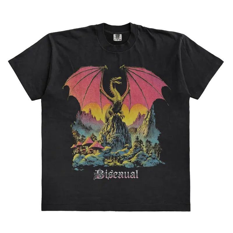 Dragon Bisexual Fantasy 60s T-Shirt Sweatshirt Hoodie | HypeDripTees.com