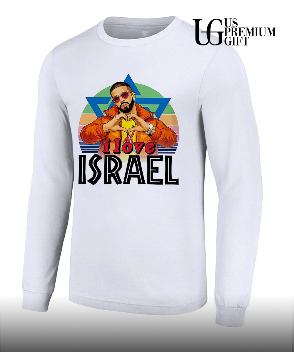 Drake I love Israel flag shirt