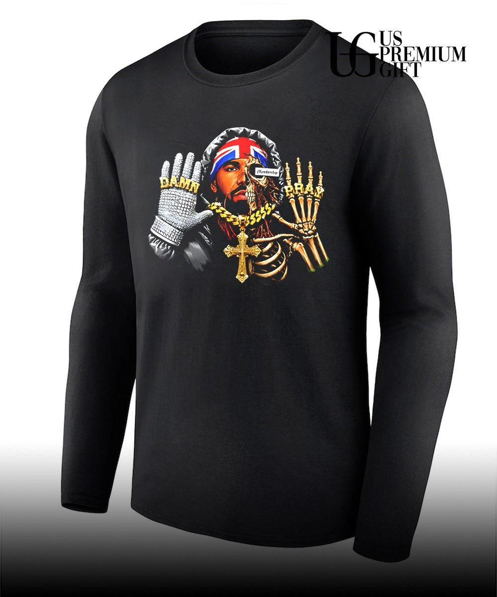 Drake Skull Cross Damn Pray shirt