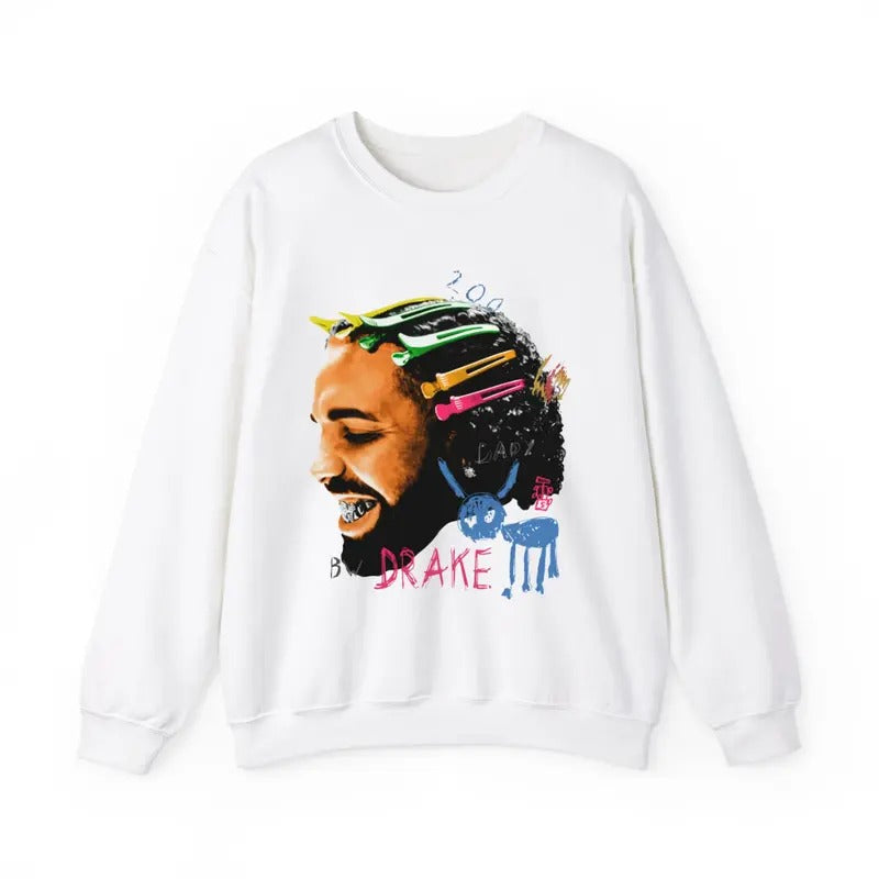 Drake Sweatshirt For All The Dogs White Shirt, Rap Tee Concert Shirt Hoodie | HypeDripTees.com