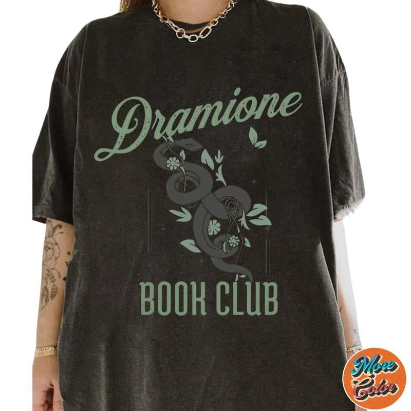 Dramione Book Club Shirt, Cotton Unisex T-Shirt, Crew Neck, Size S- 4XL, Menswear Top, Womenswear Top Underwear...