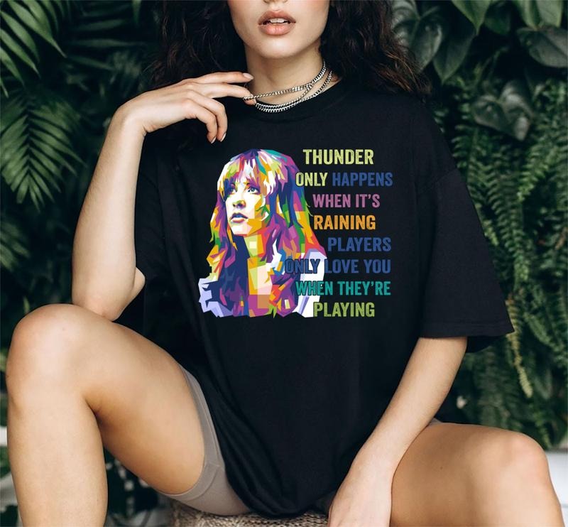 Dreams Song's Lyrics Shirt, Stevie Nicks Shirt Hoodie, Sweatshirt | HypeDripTees.com