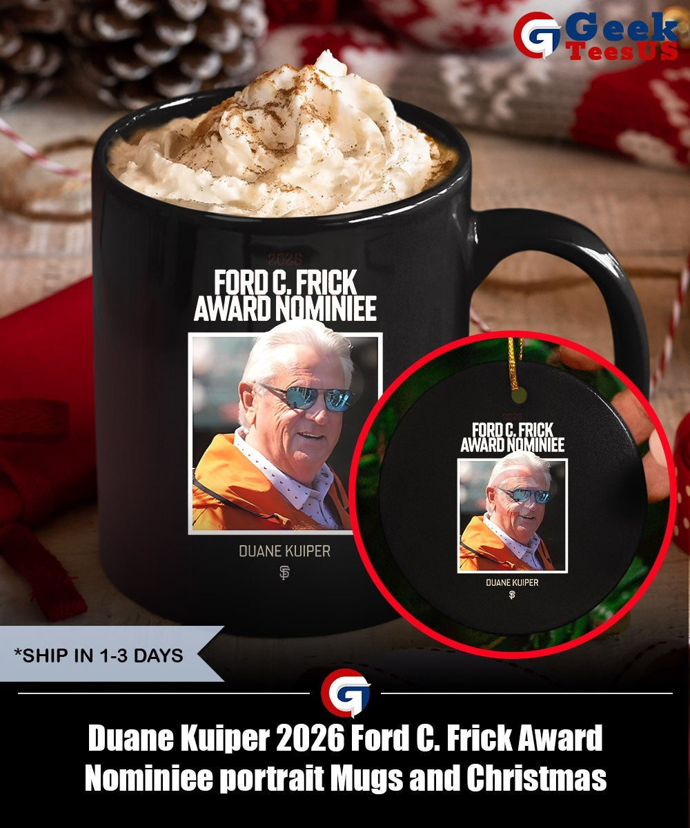 Duane Kuiper 2026 Ford C. Frick Award Nominiee portrait shirt