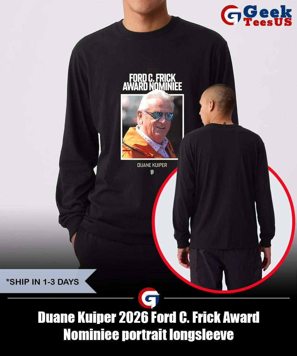 Duane Kuiper 2026 Ford C. Frick Award Nominiee portrait shirt