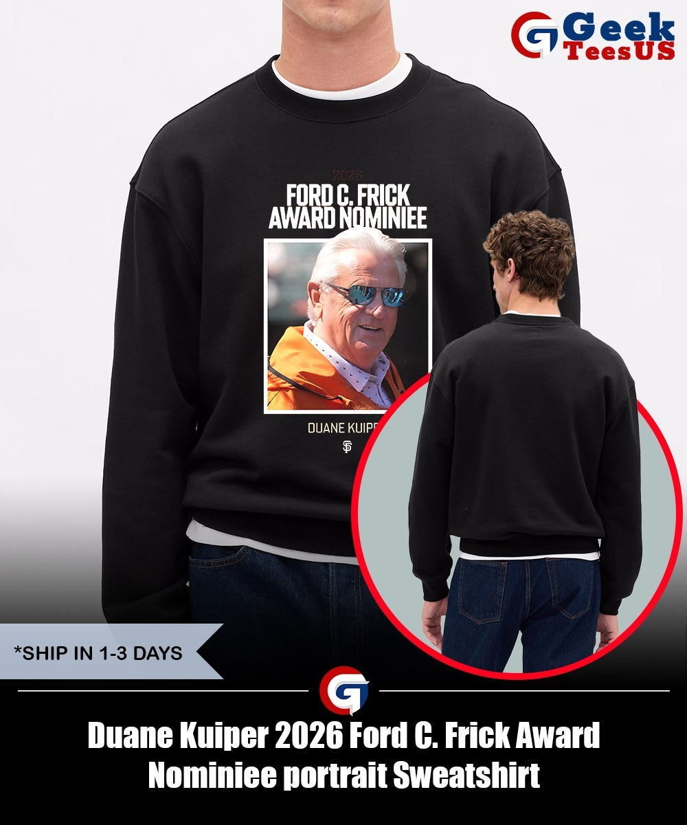 Duane Kuiper 2026 Ford C. Frick Award Nominiee portrait shirt