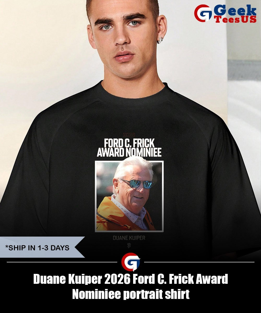Duane Kuiper 2026 Ford C. Frick Award Nominiee portrait shirt