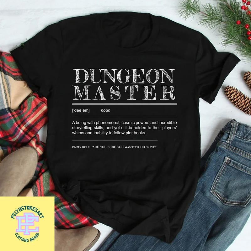 Dungeon Master TShirt, Dungeons And Dragons Shirt, Dnd Shirt, Role Playing Game Shirt, Dungeon Master Gift, D20 Shirt, D...