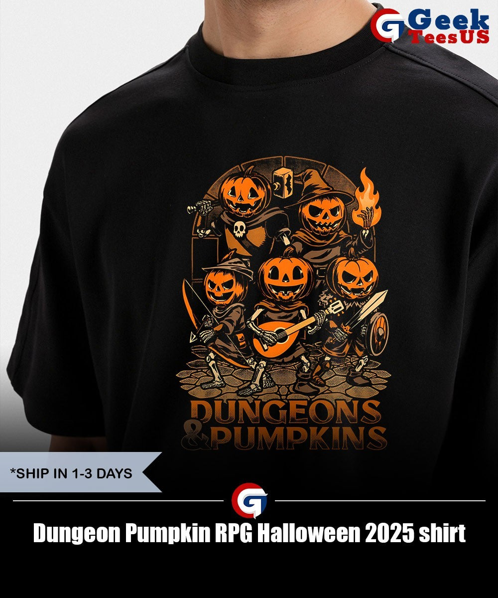 Dungeon Pumpkin RPG Halloween 2025 shirt
