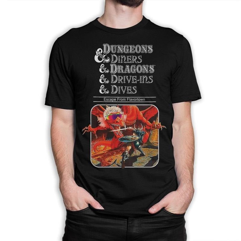 Dungeons And Diners And Dragons And DriveIns And Dives Funny TShirt , Dnd Dungeons & Dragons Shirt , MenS WomenS All...