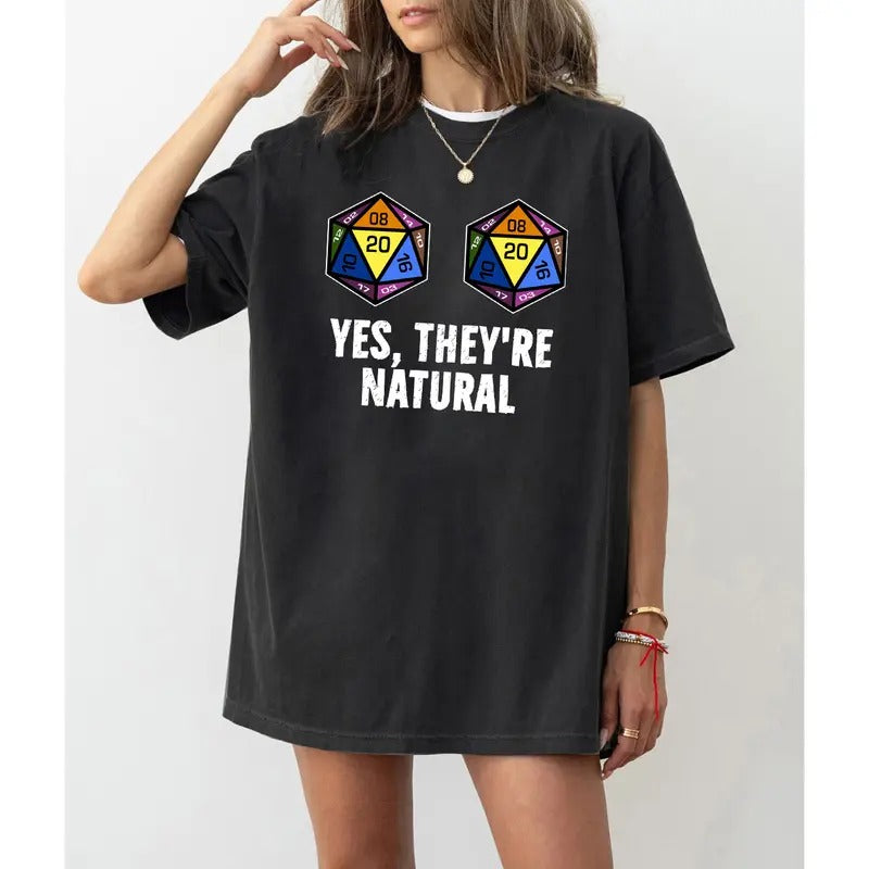 Dungeons Dragons Nat 20 DND Yes They'Re Natural LGBT Pride Month D&D Dungeon Master Board Games T-Shirts, Hoodie, Sweatshirt