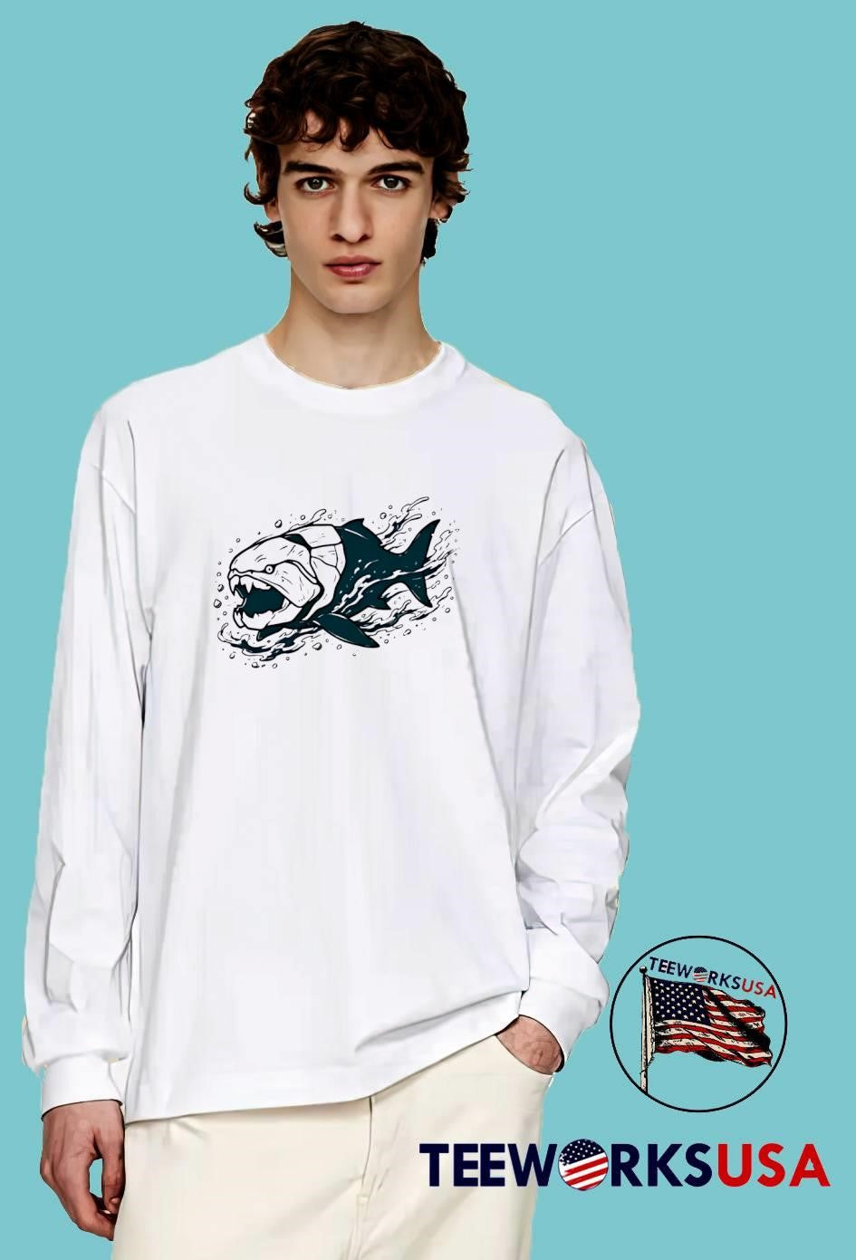Dunkleosteus Predator Prehistoric Sea Monster Ancient Armor Fish T-Shirt