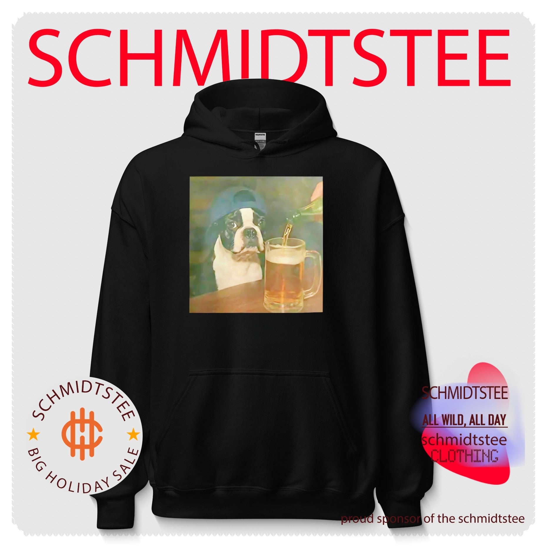Dylan Crews Boston Terrier Drinking Beer Shirt
