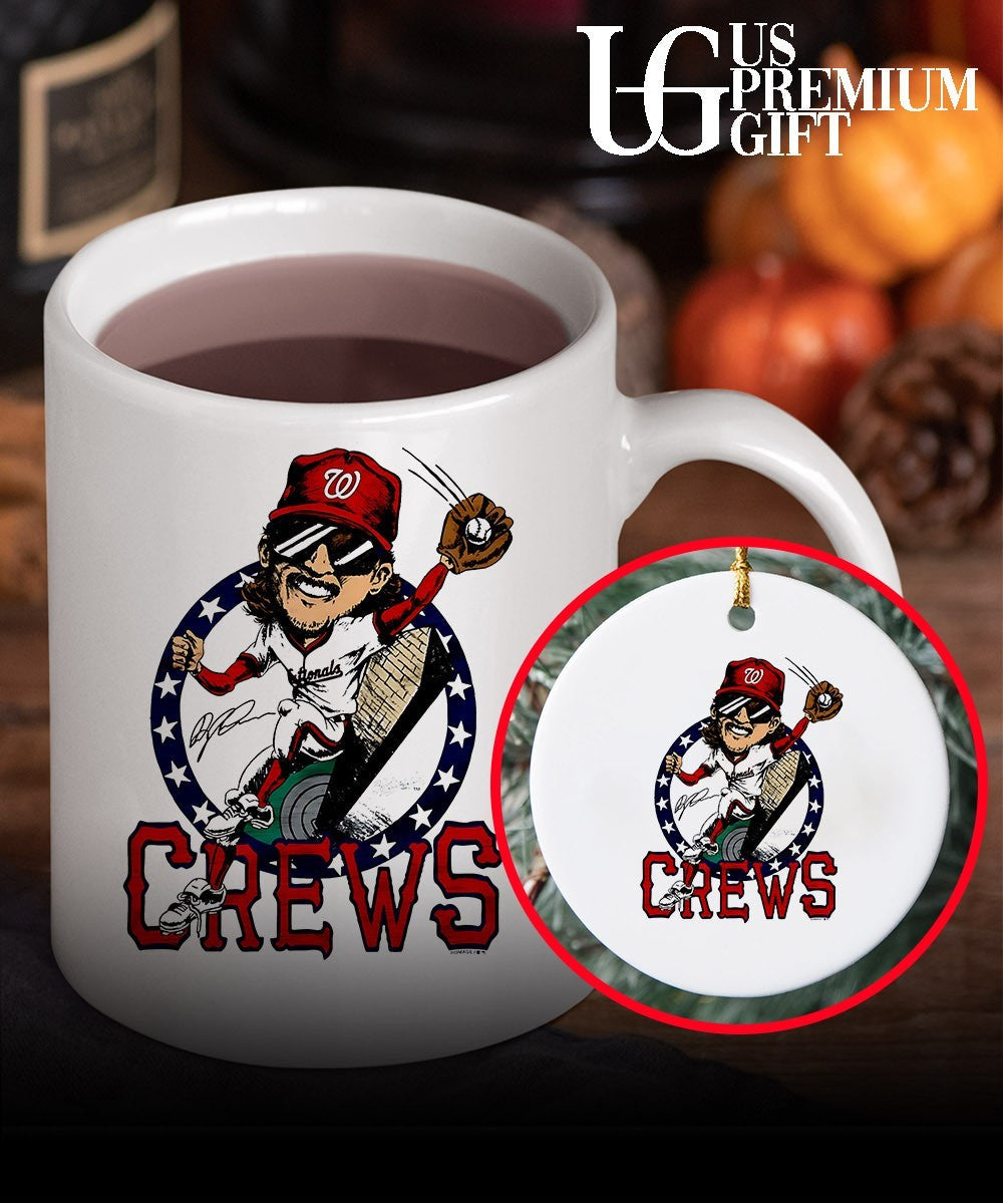 Dylan Crews Washington Nationals baseball caricature signature shirt