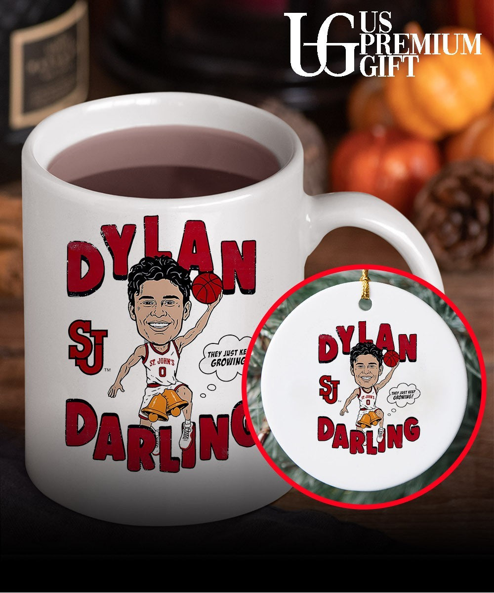 Dylan Darling St. John’s Red Storm NBA caricature comic shirt