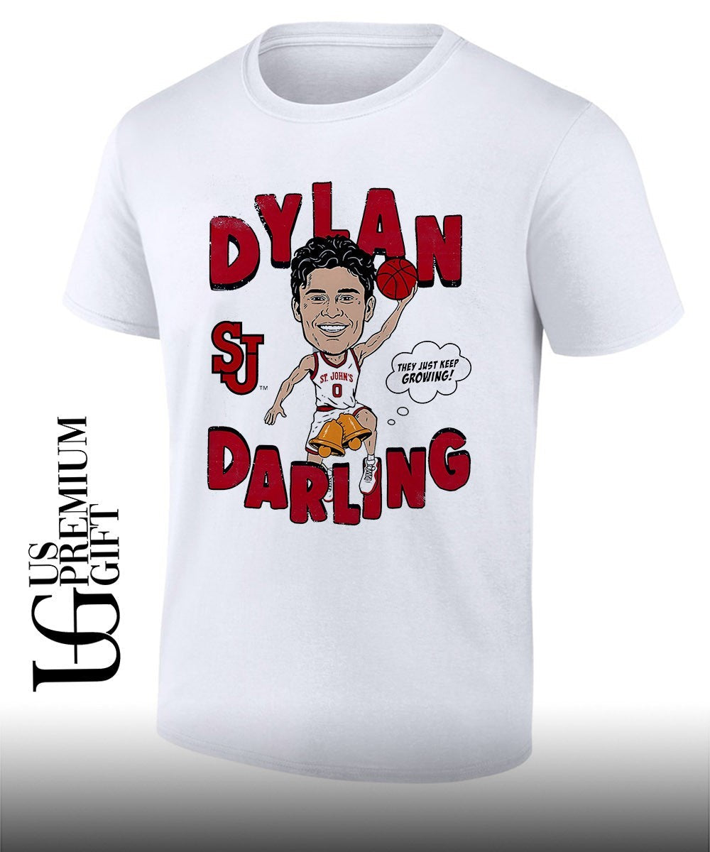 Dylan Darling St. John’s Red Storm NBA caricature comic shirt