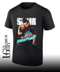 Dylan Harper rocking the Steph Castle Slam cover shirt