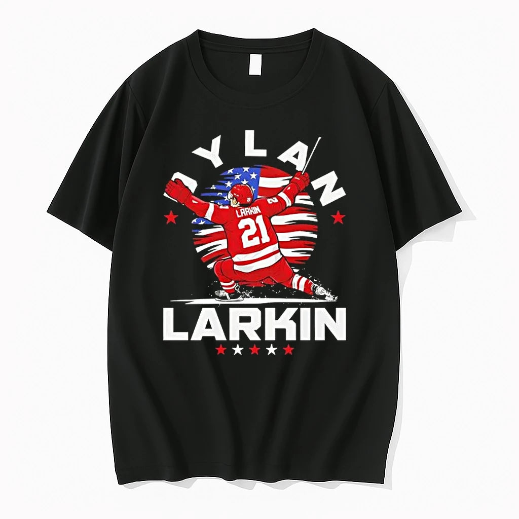 Dylan Larkin Detroit Usa Flag Celebration Tshirts Sweater Hoodie, Sweatshirt | HypeDripTees.com