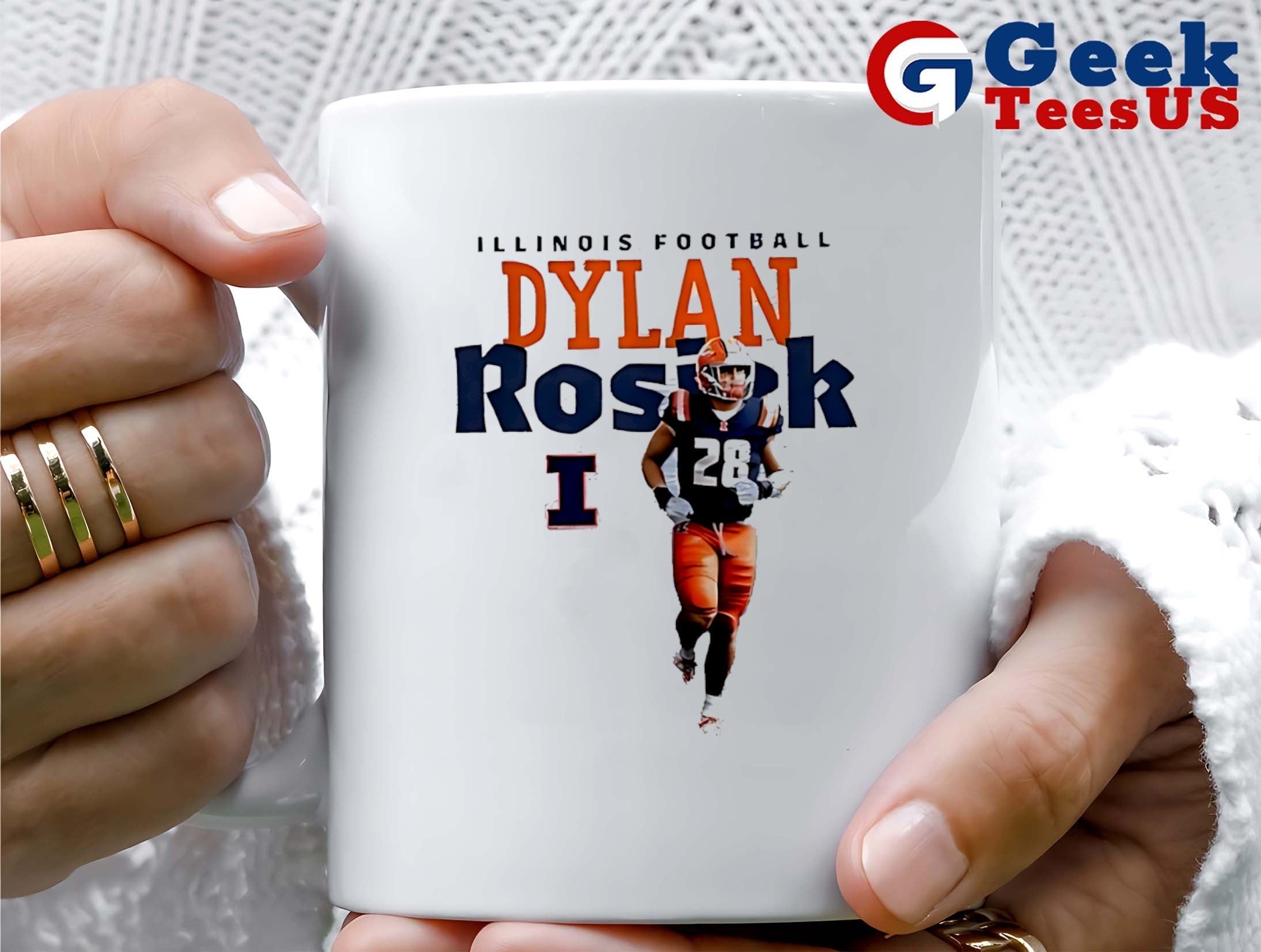 Dylan Rosiek Illinois Fighting Illini football graphic shirt