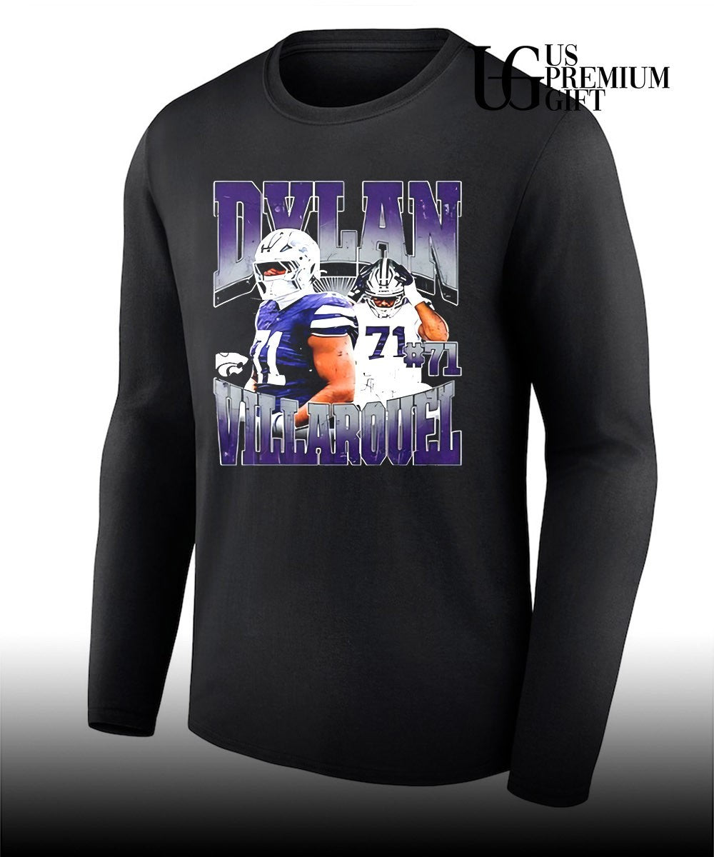 Dylan Villarouel Kansas State Wildcats football graphic shirt