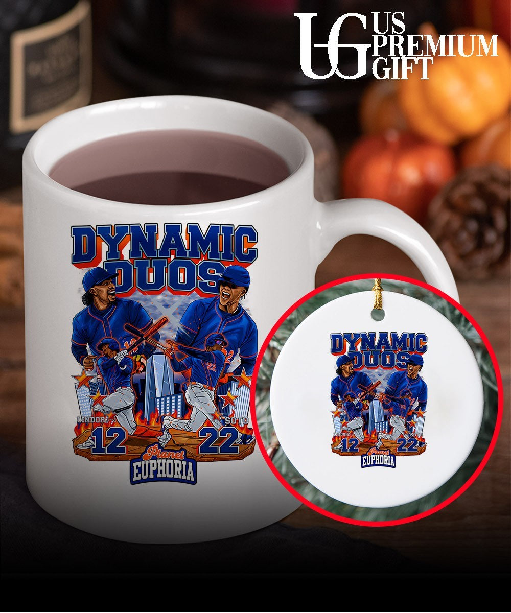 Dynamic Duos Francisco Lindor and Juan Soto New York Mets baseball Planet Euphoria graphic shirt