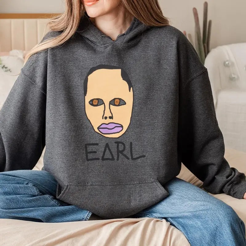 Eaarl Streetwear Hoodie, Rapper Shirt, Rap Hiphop Clothing, Unisex Sweater Pullover Tee Sweatshirt | HypeDripTees.com