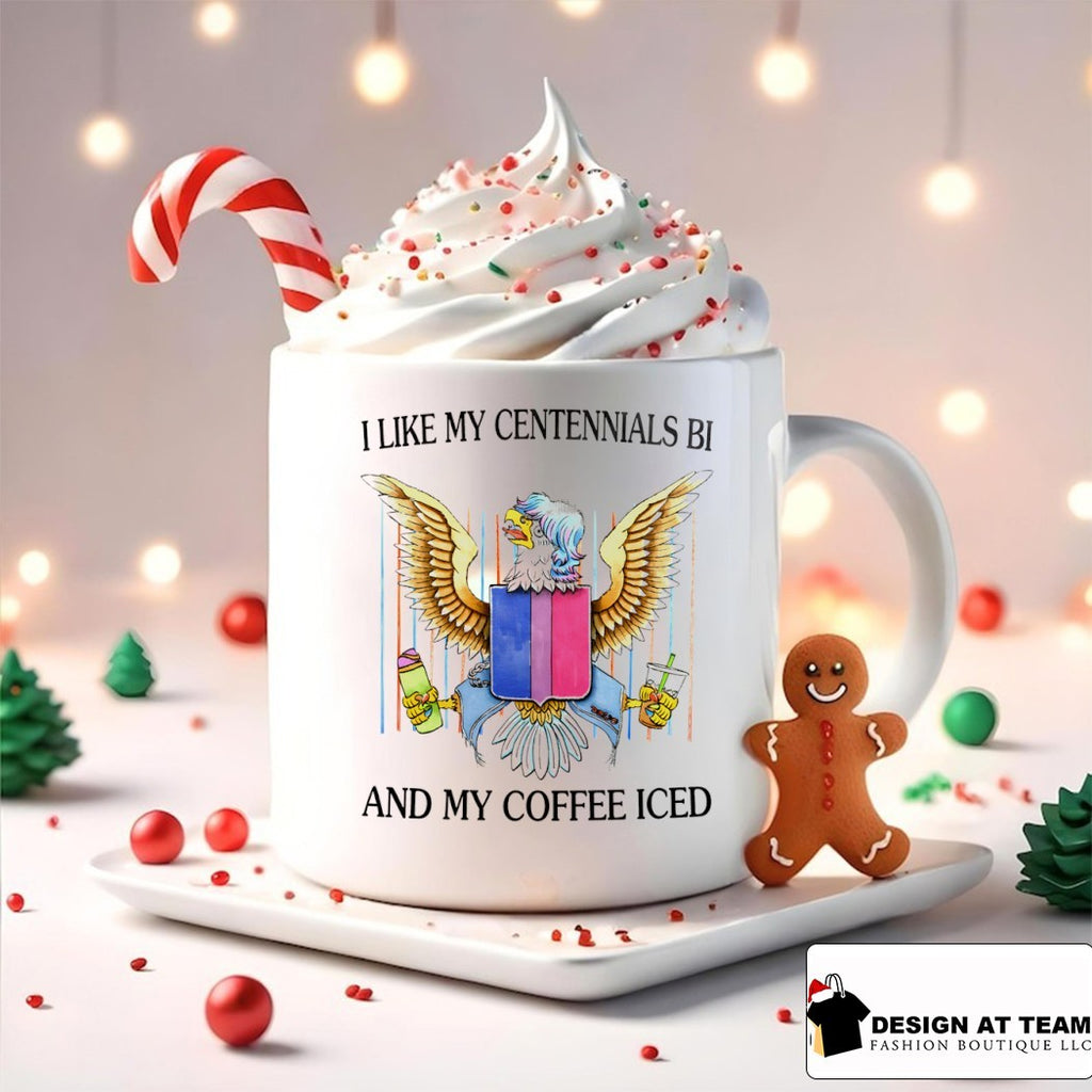 Eagle Generation Z Bird I like my centennials bi and my coffee iced shirt