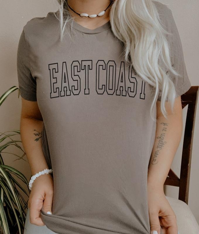 East Coast T-Shirt Hometown Local Tshirt North Carolina Tee Florida Local Shirt Soft Print Tee New York T-Shirt...