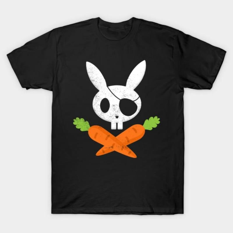 Easter Bunny Rabbit Pirate Skull and Carrot Funny T-Shirt Hoodie, Sweatshirt | HypeDripTees.com