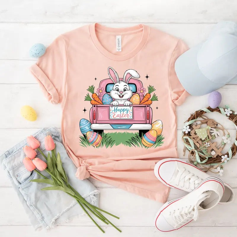 Easter Bunny Truck DTF Transfers - THIS IS NOT A SHIRT Hoodie, Sweatshirt | HypeDripTees.com