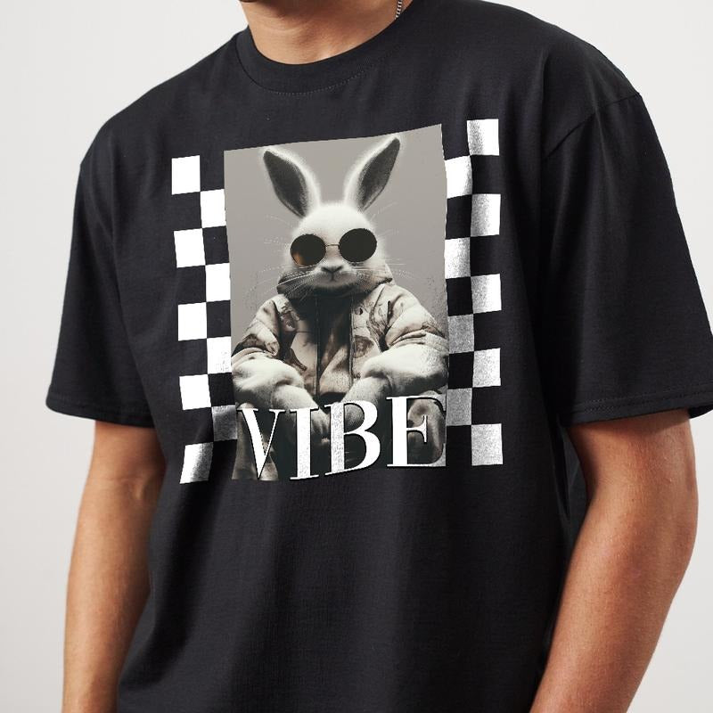Easter Bunny Vibe Sweatshirt, Cute Bunny T-Shirt, Happy Easter Day Gift, Coquette Easter, Cute Easter Shirt, Easter Bunny...