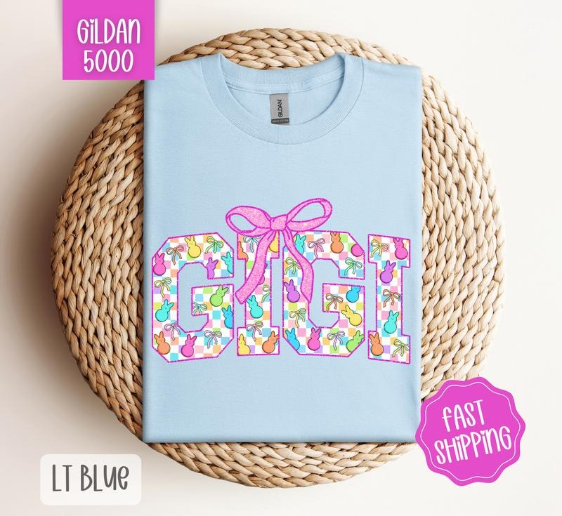 Easter Peep Gigi Shirt Gildan, Cute Easter Tee, Trendy Women's Tshirt Plus Sizes, Gift for Her Hoodie, Sweatshirt