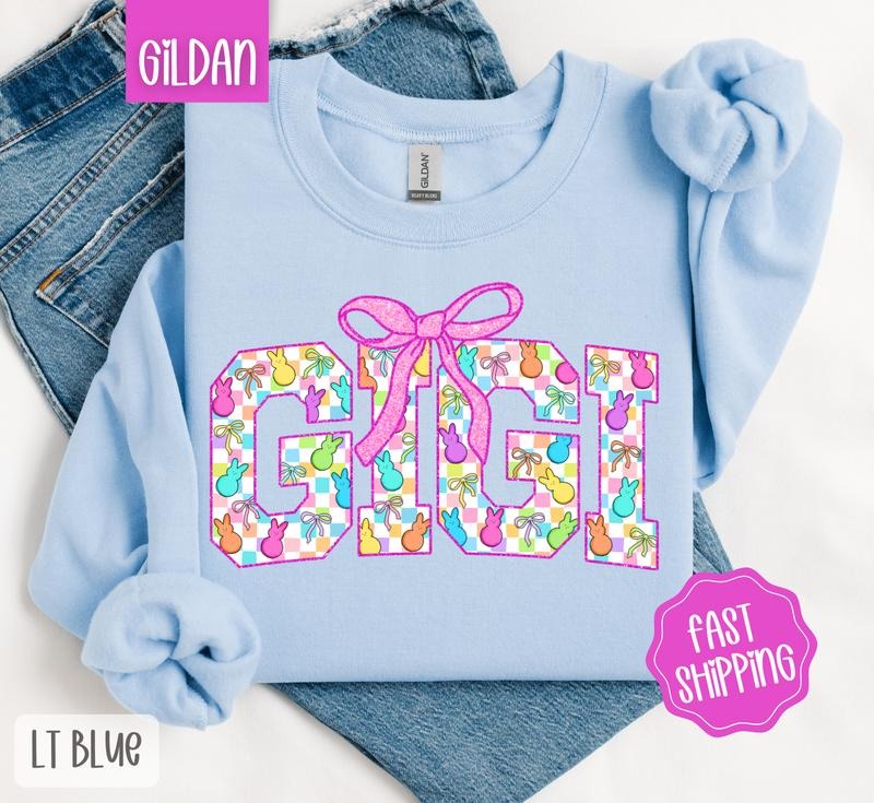 Easter Peep Gigi Cute Easter Grandma Her T-Shirts, Hoodie, Sweatshirt