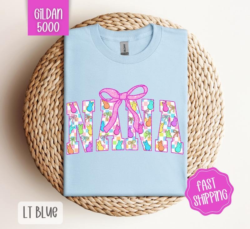 Easter Peep Nana Shirt Gildan, Cute Easter Tee, Trendy Women's Tshirt Plus Sizes, Gift for Her Hoodie, Sweatshirt
