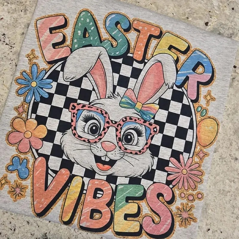 Easter Vibes Cute Graphic Tee or Sweatshirt Hoodie | HypeDripTees.com