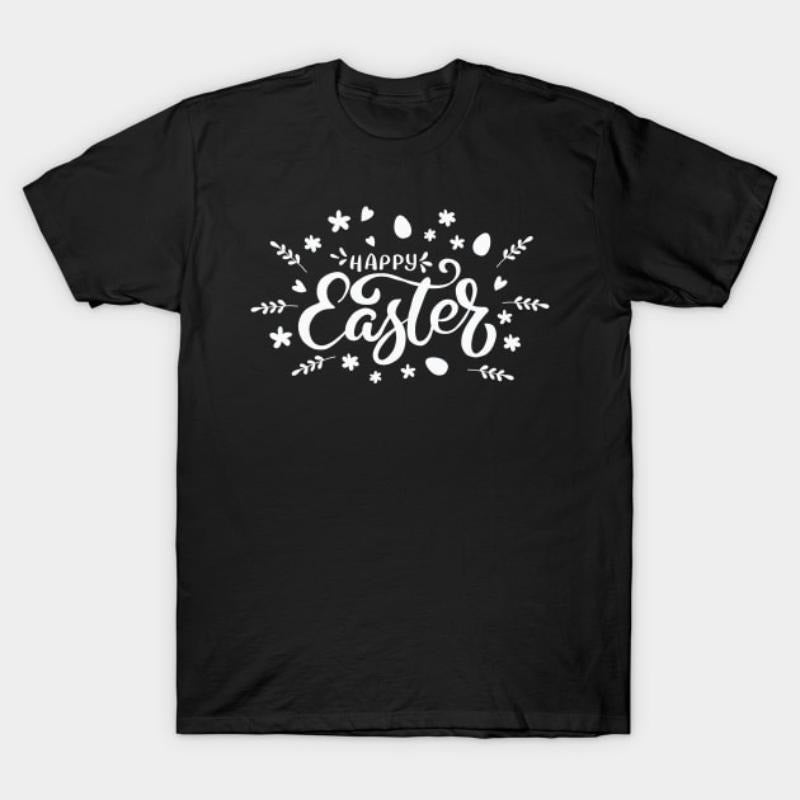 Easter Vibes T-Shirt - Colorful Egg & Flower Print for Men & Women Hoodie, Sweatshirt | HypeDripTees.com