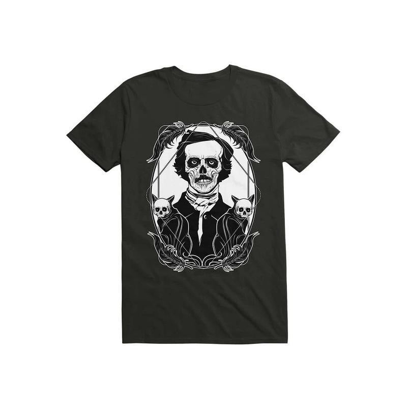 Edgar Allan Poe Nevermore Gothic Literature Writer Portrait Vintage Shirt Hoodie, Sweatshirt | HypeDripTees.com