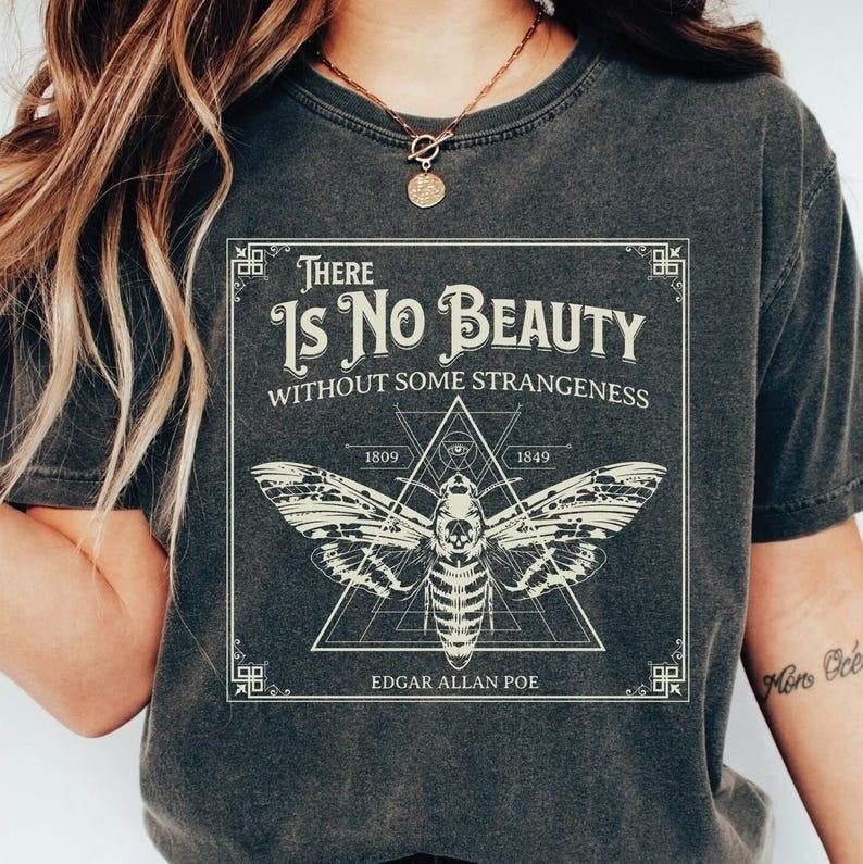 Edgar Allan Poe Shirt Poe  Top Womenswear Hoodie, Sweatshirt | HypeDripTees.com